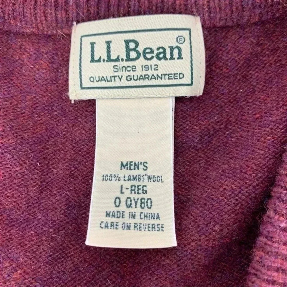 L.L. Bean Lambs Wool sweater vest - Picture 3 of 5